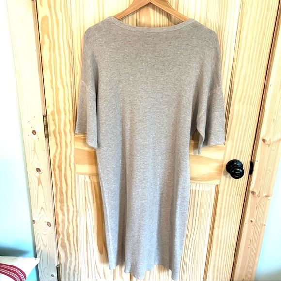 Lilla P Midi Wheat Knit Sweater Dress. Size Large. - Picture 5 of 13